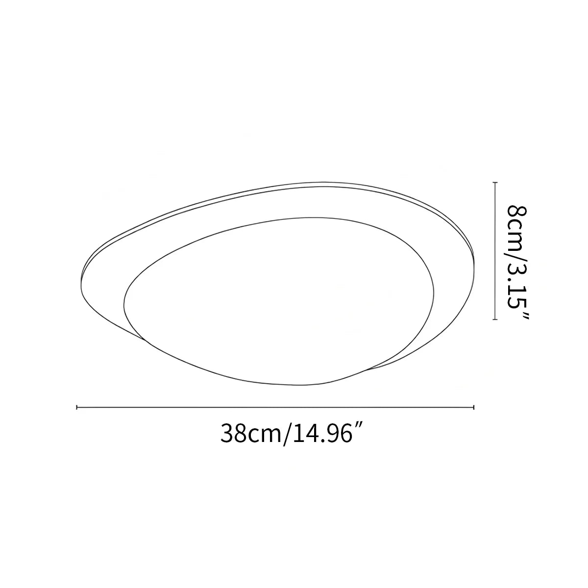 Pebblestone Bedroom Ceiling Light