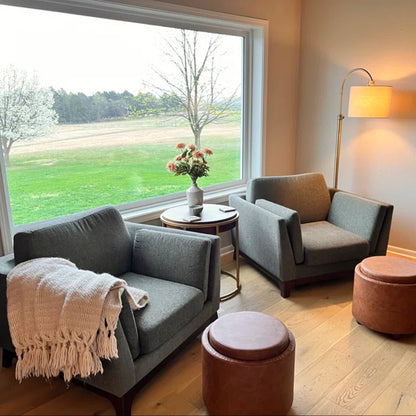 Farmhouse Antique Brass Arched Floor Lamp