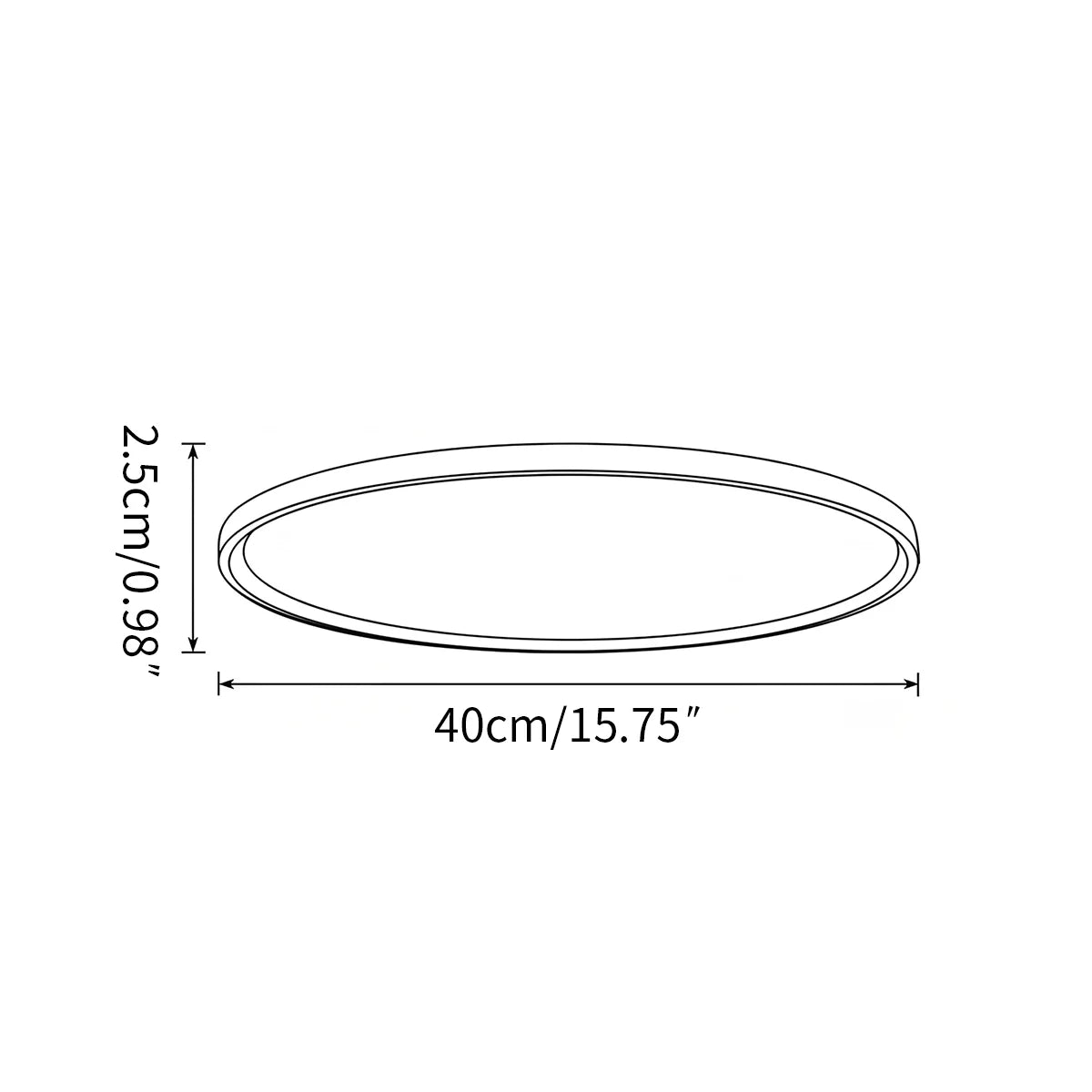 Modern French Style Thin Ceiling Lamp