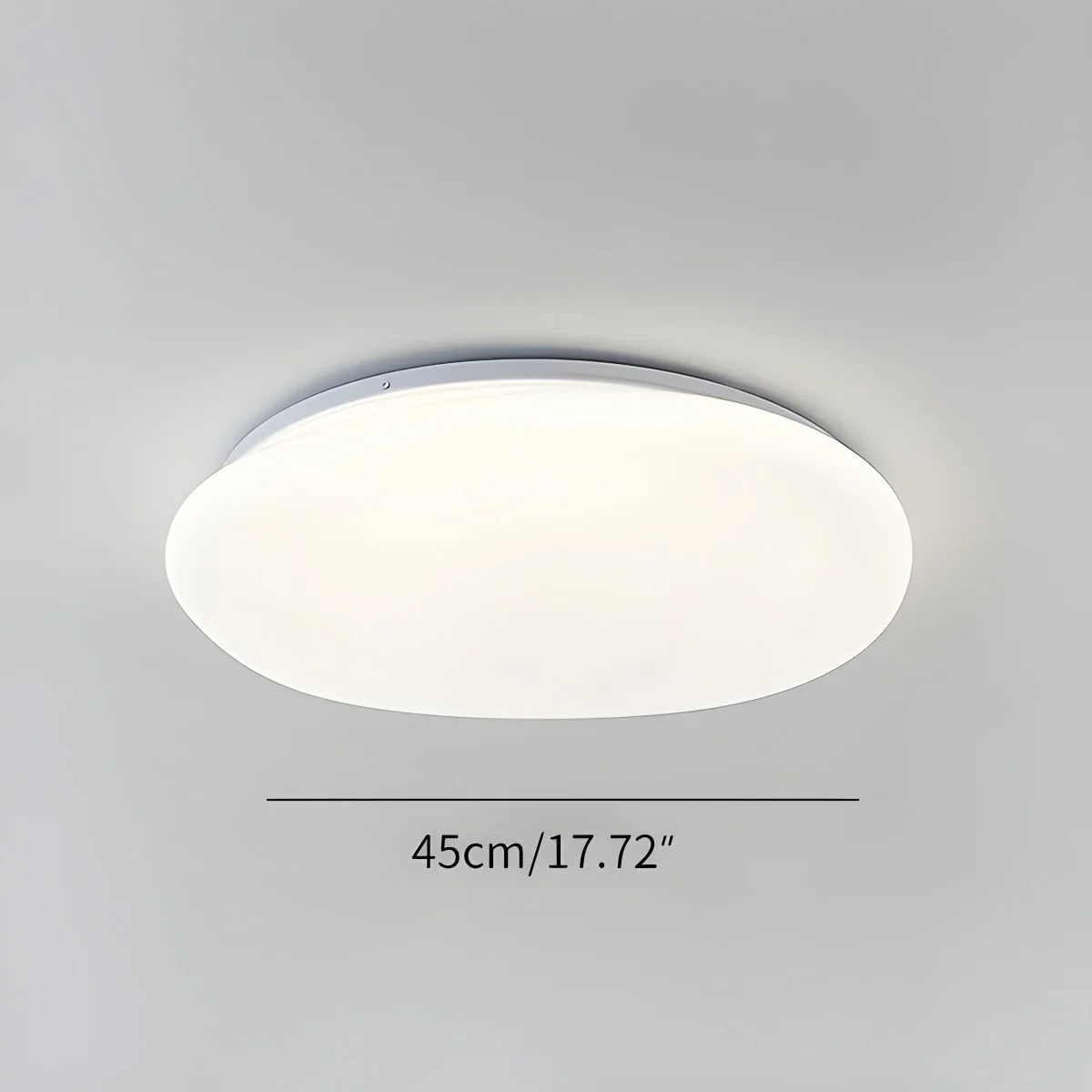 Modern White Marble Shaped Ceiling Lamp