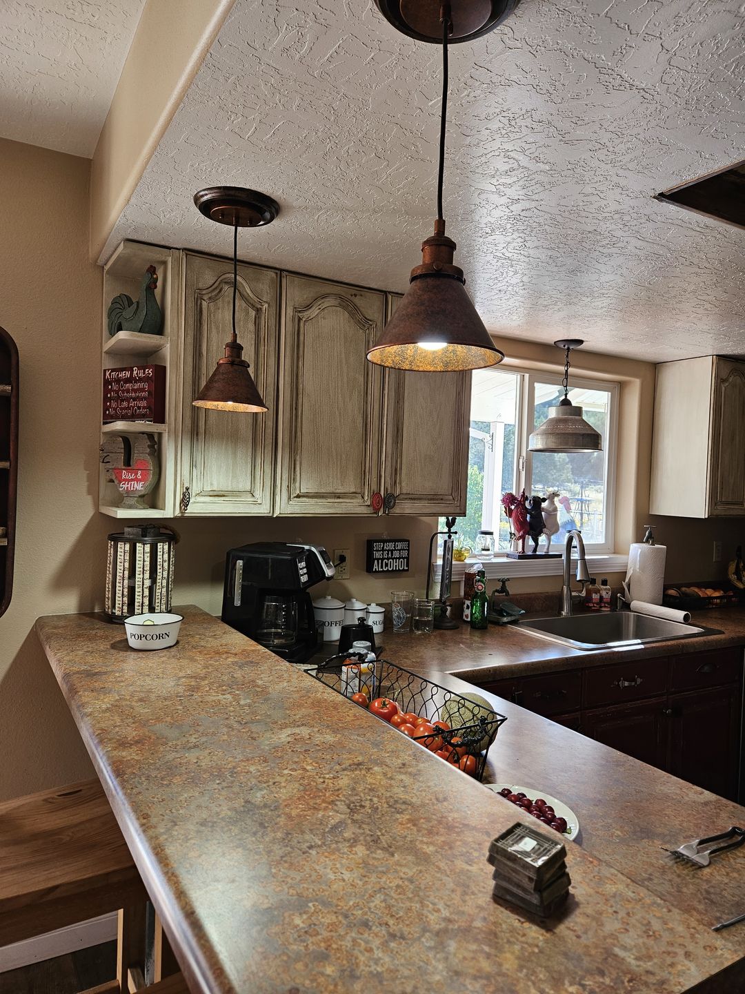 Industrial Vintage Antique Copper Pendant Light