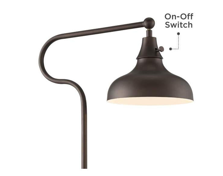 Classic Farmhouse Bronze Adjustable Floor Lamp