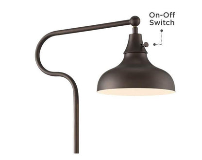 Classic Farmhouse Bronze Adjustable Floor Lamp
