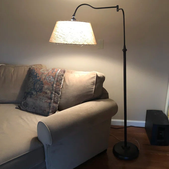 Farmhouse Metal Swing Arm Floor Lamp