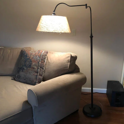 Farmhouse Metal Swing Arm Floor Lamp
