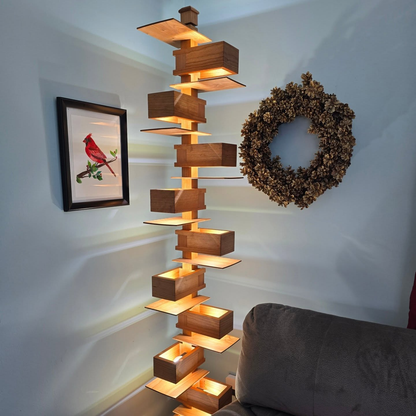 Taliesin Design Solid Wood Floor Lamp