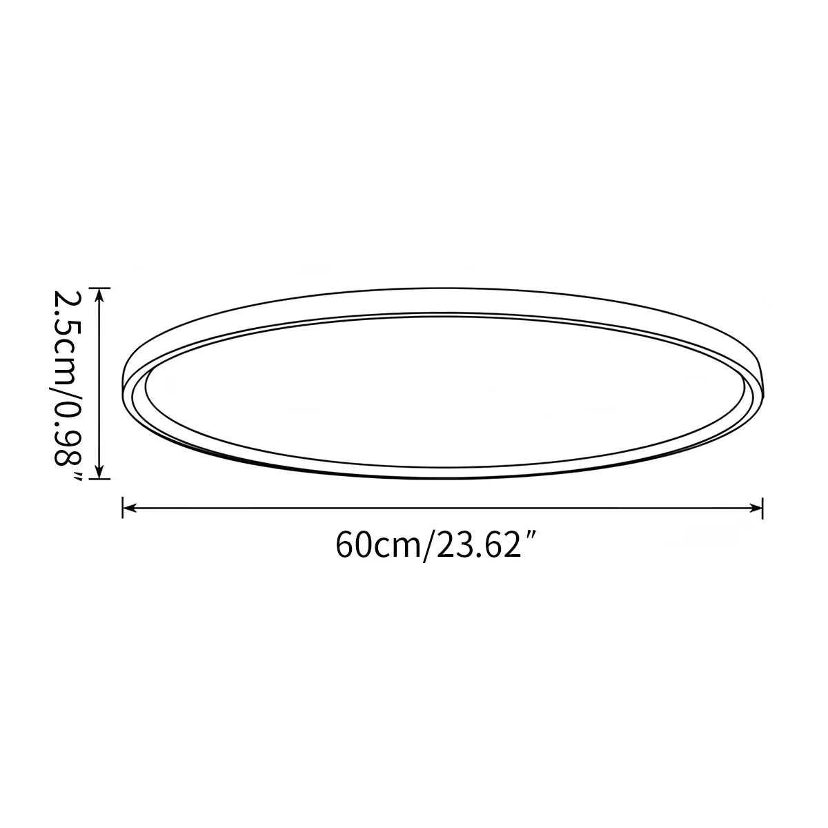 Modern French Style Thin Ceiling Lamp