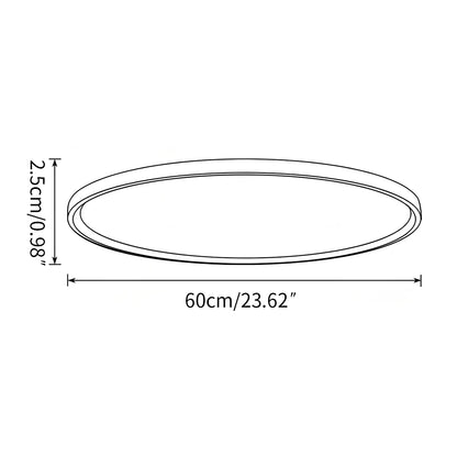 Modern French Style Thin Ceiling Lamp