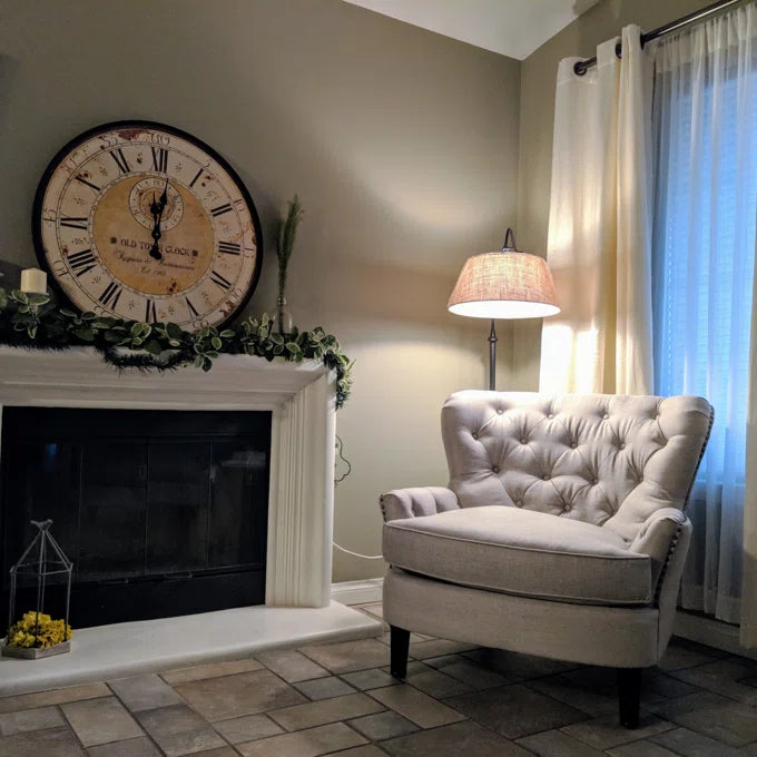 Farmhouse Metal Swing Arm Floor Lamp