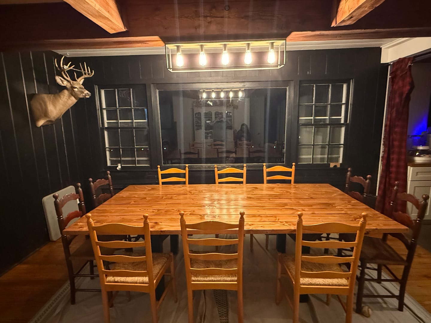 5-Light Rectangular Cage Flush Mount Ceiling Light