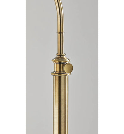 Farmhouse Antique Brass Arched Floor Lamp