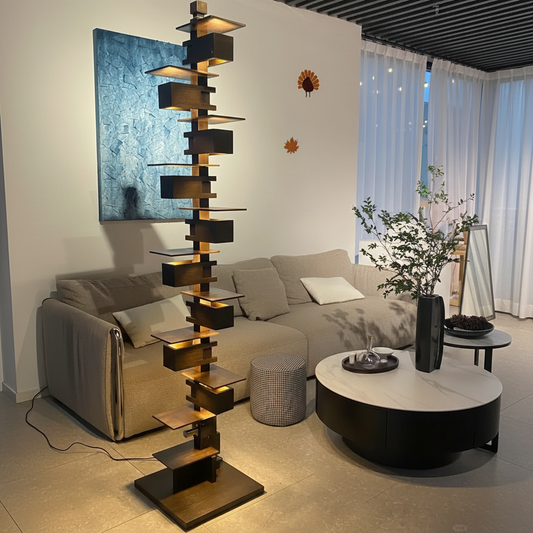 Taliesin Design Solid Wood Floor Lamp