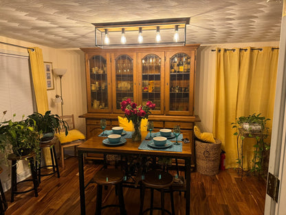 5-Light Rectangular Cage Flush Mount Ceiling Light