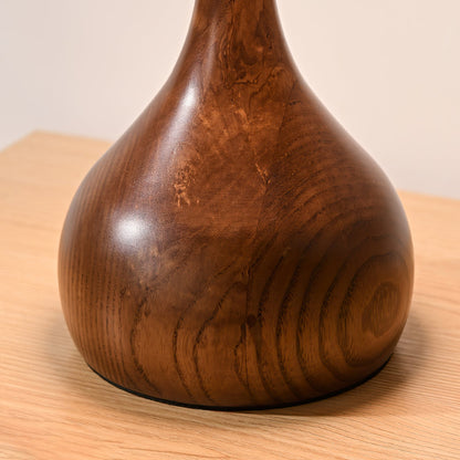 Wooden and Glass Table Lamp