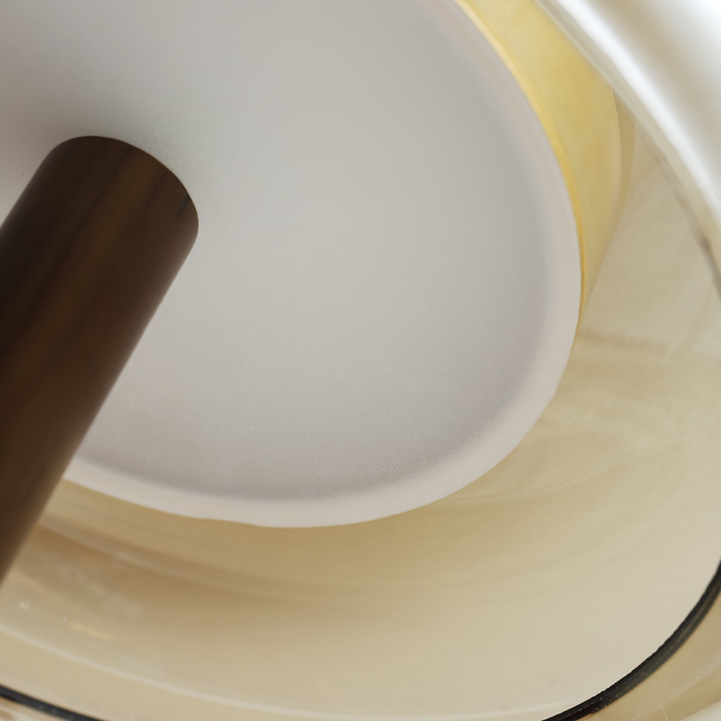 Wooden and Glass Table Lamp