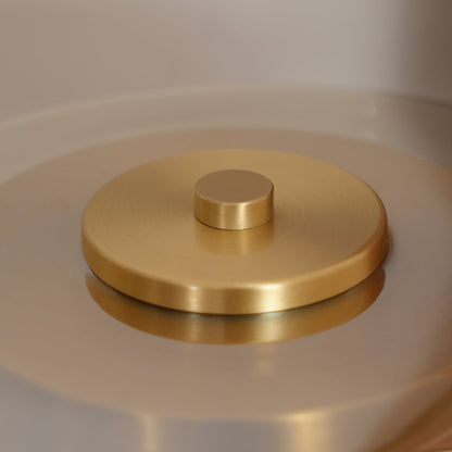 Wooden and Glass Table Lamp