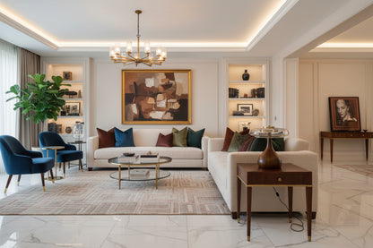 Wooden and Glass Table Lamp