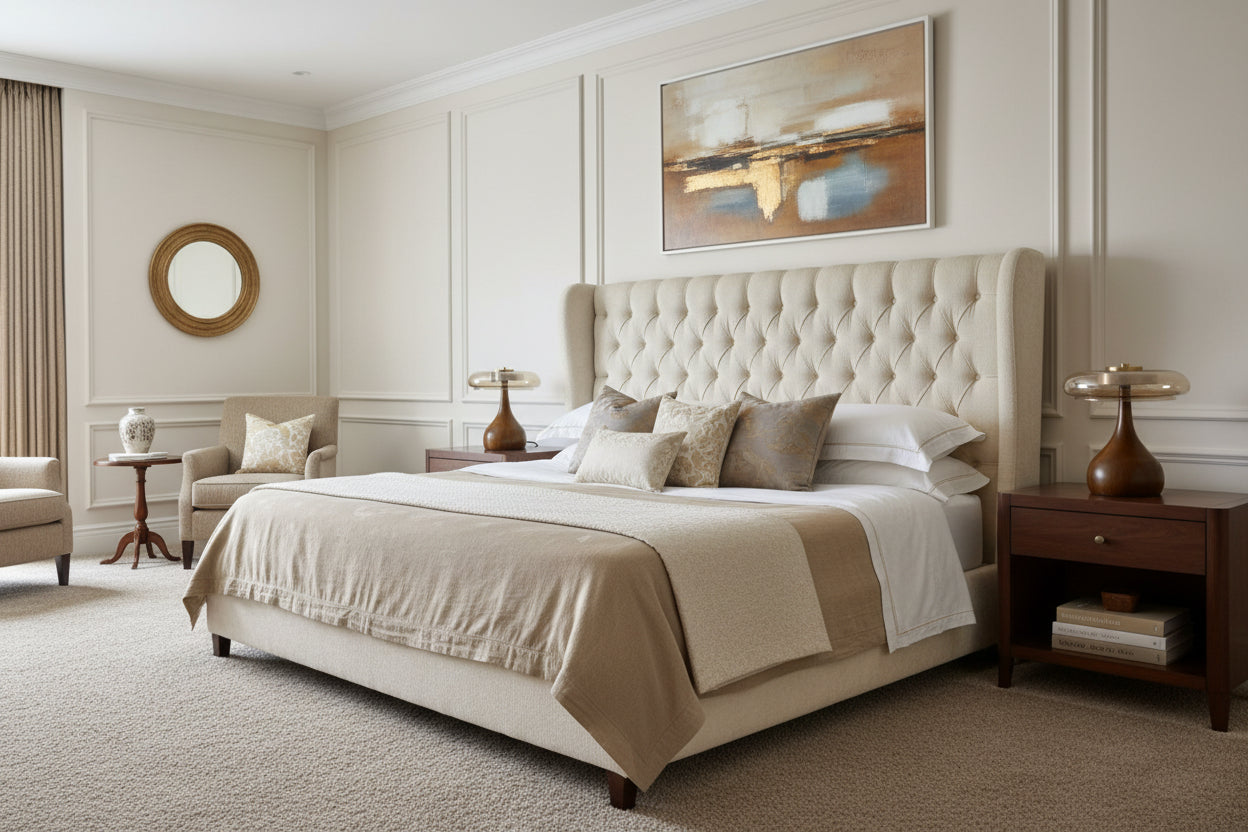 Wooden and Glass Table Lamp