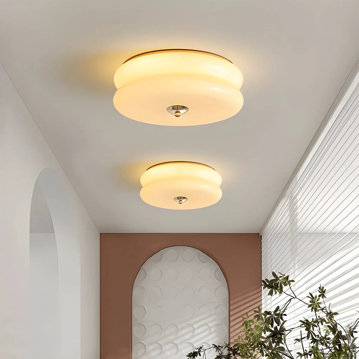 Double Grinding Disc Ceiling Lamp