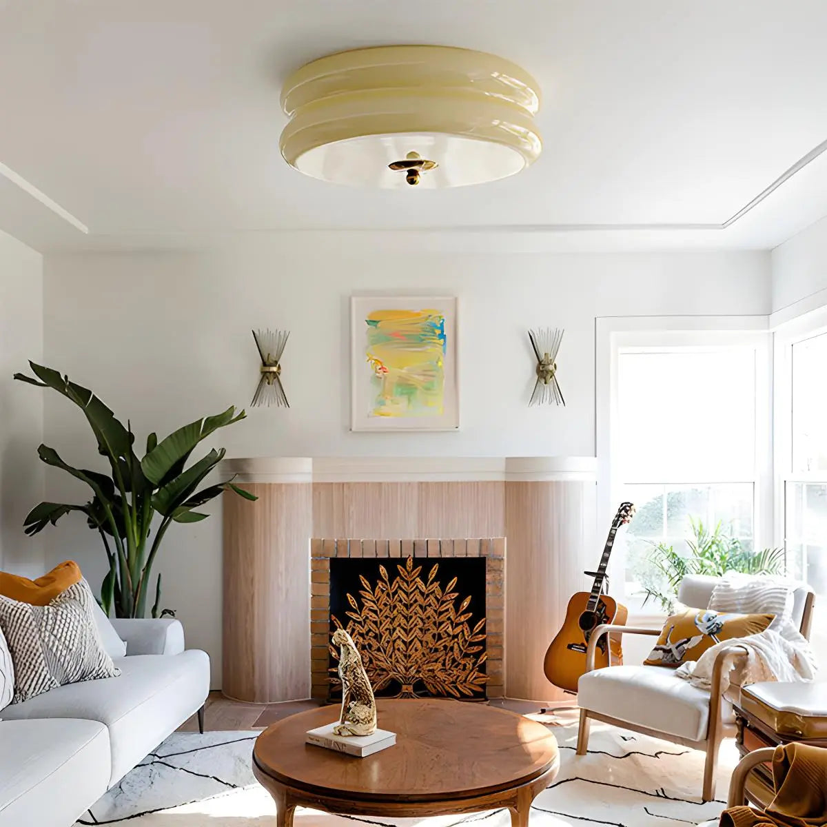 Double Grinding Disc Ceiling Lamp