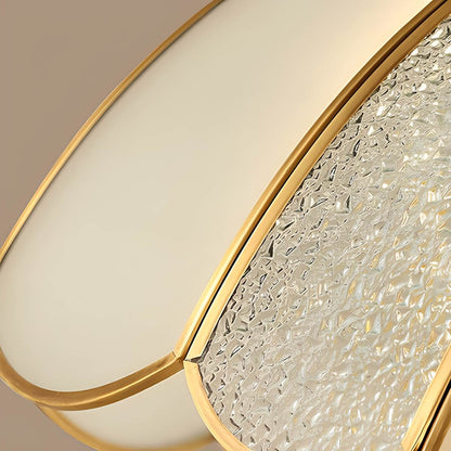 European Brass Glass L6 Ceiling Lamp