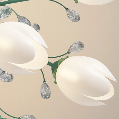 French Style Pastoral Flower Ceiling Lamp