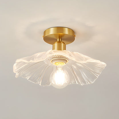 European Style Brass Glass Ceiling Lamp