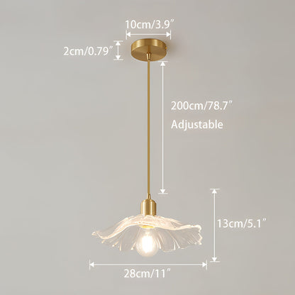 European Style Brass Glass Ceiling Lamp