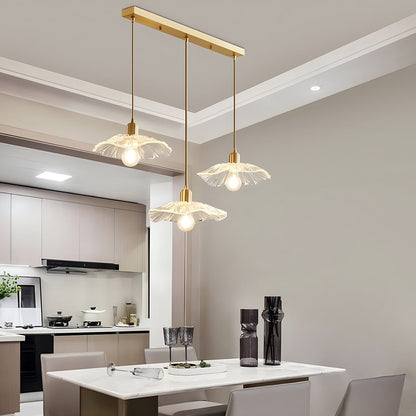 European Style Brass Glass Ceiling Lamp