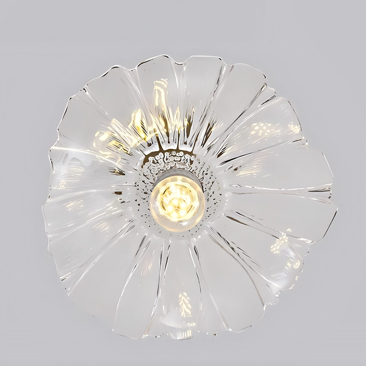 European Style Brass Glass Ceiling Lamp