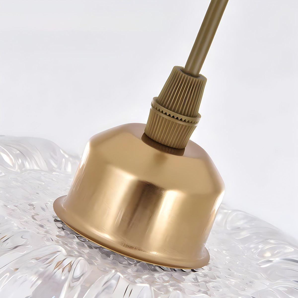 European Style Brass Glass Ceiling Lamp