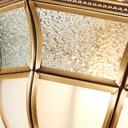 European Brass Glass L10 Ceiling Lamp