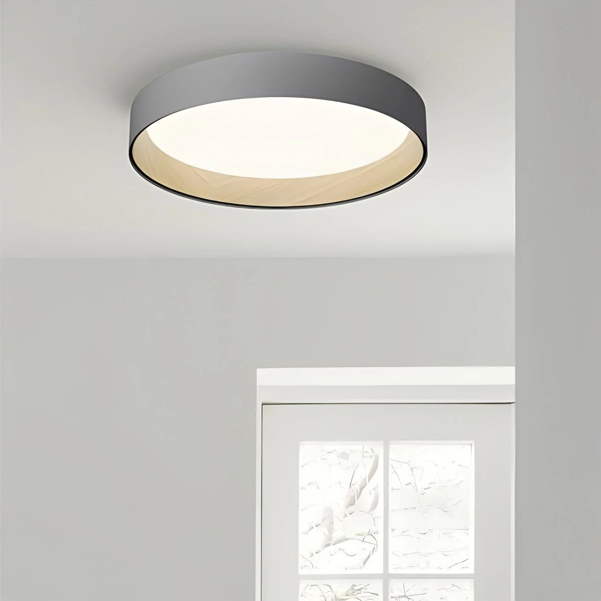 Modern Wood Grain Ceiling Lamp