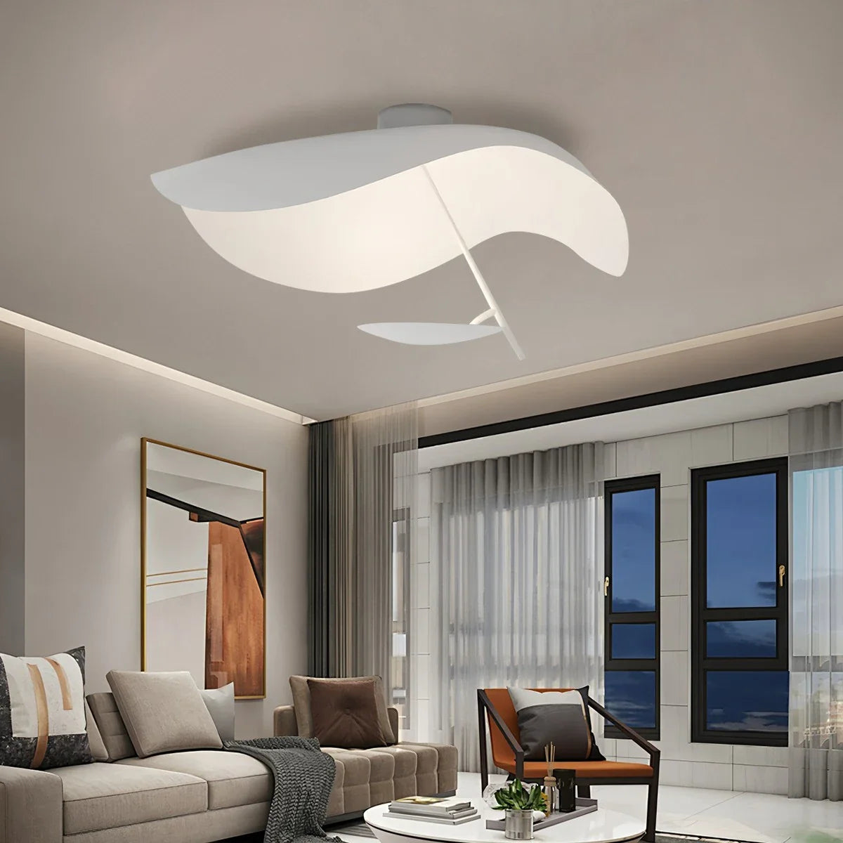 Modern Wave Living Room Ceiling Lamp