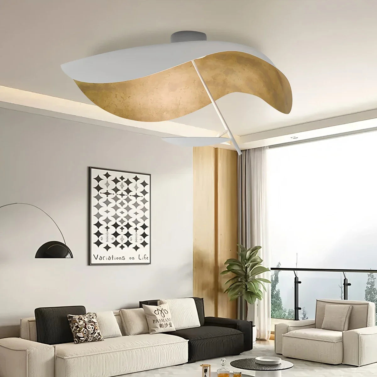 Modern Wave Living Room Ceiling Lamp