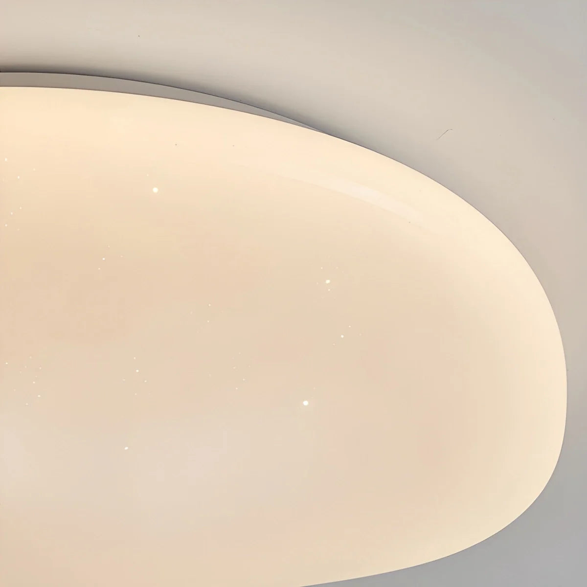 Modern White Marble Shaped Ceiling Lamp