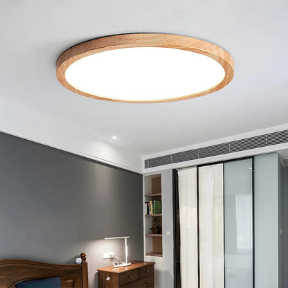 Modern Wooden Bedroom Ceiling Lamp