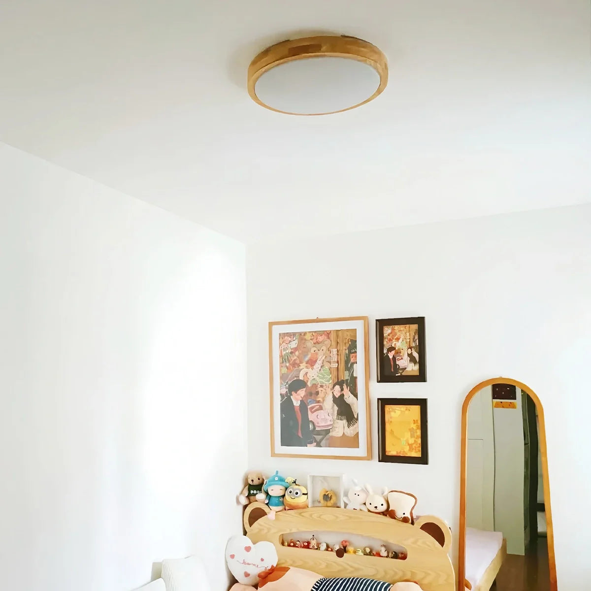 Modern Wooden Bedroom Ceiling Lamp