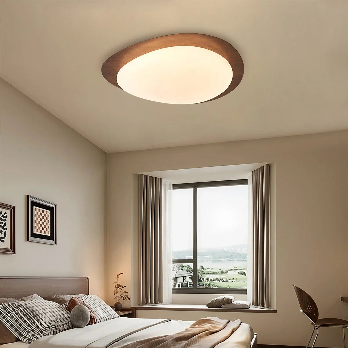 Pebblestone Bedroom Ceiling Light
