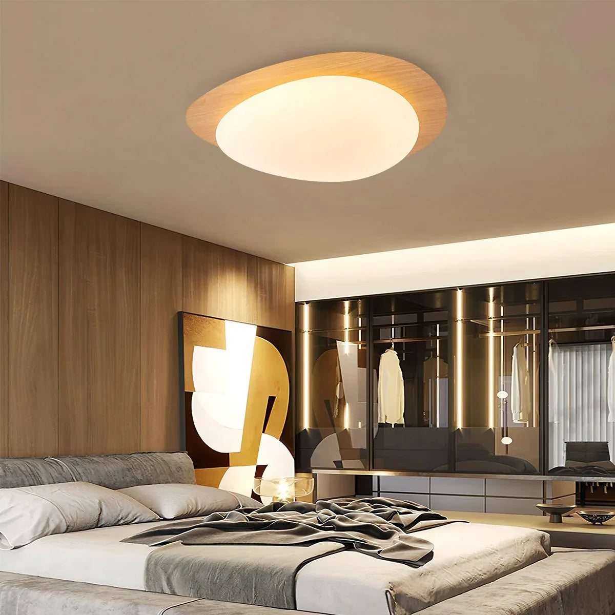 Pebblestone Bedroom Ceiling Light