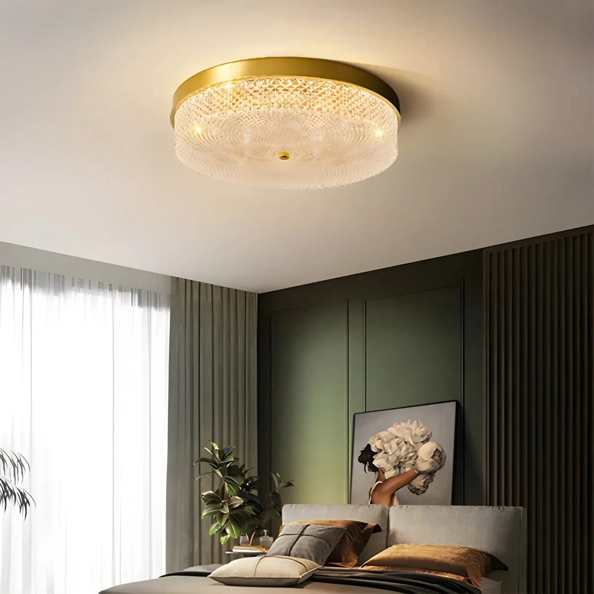 Modern Crystal Glass Ceiling Lamp