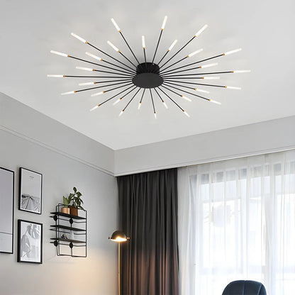 Modern French Fireworks Ceiling Light