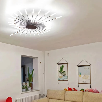 Modern French Fireworks Ceiling Light