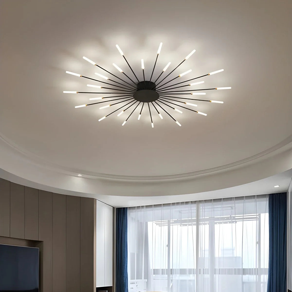 Modern French Fireworks Ceiling Light