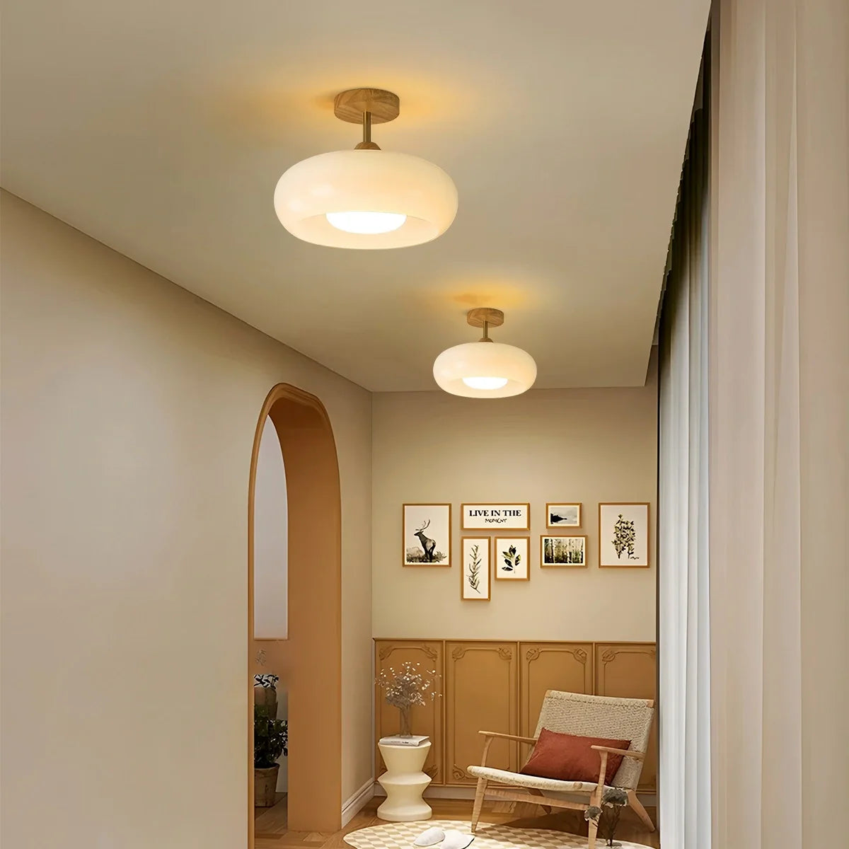 Modern Light Luxury Entrance Ceiling Lamp