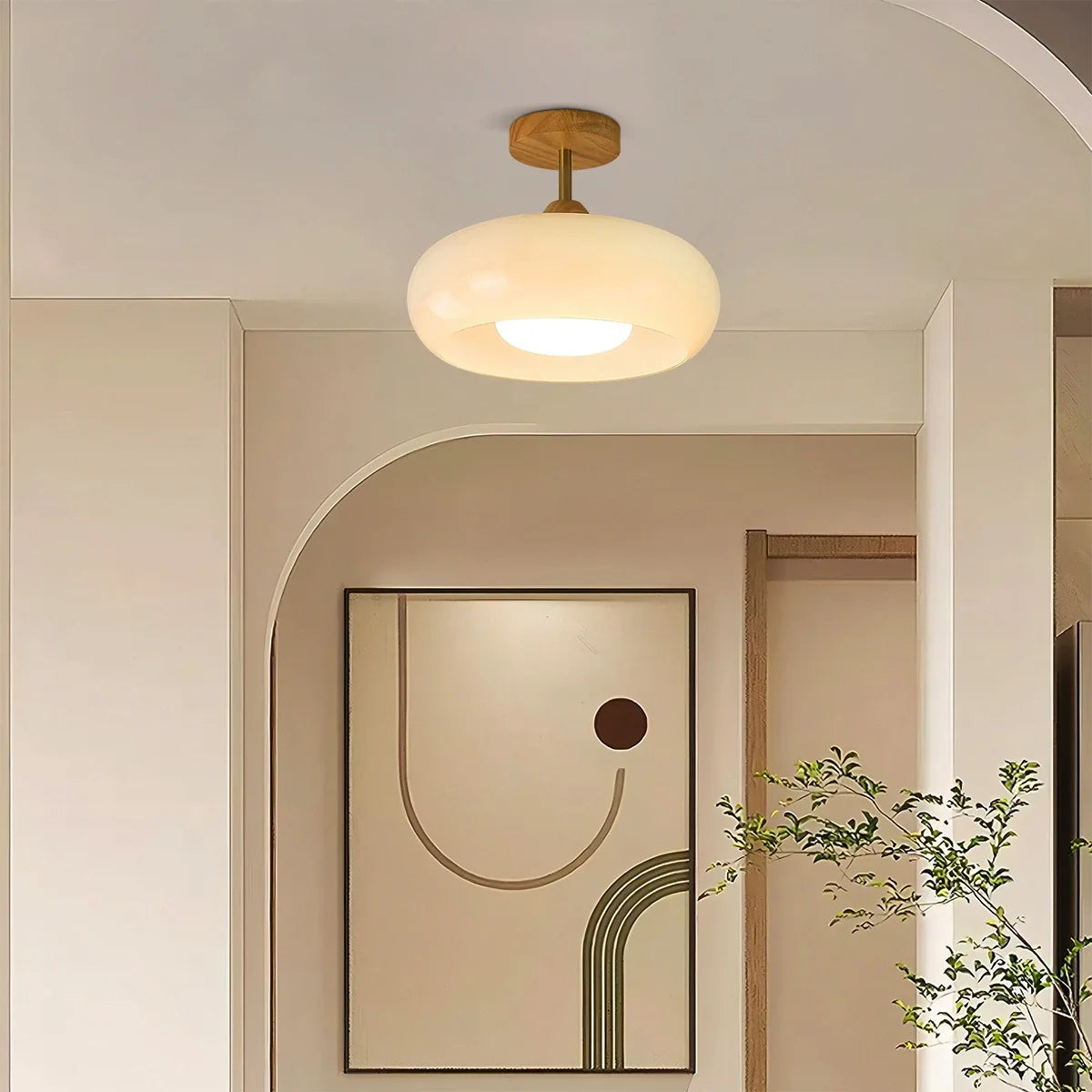 Modern Light Luxury Entrance Ceiling Lamp