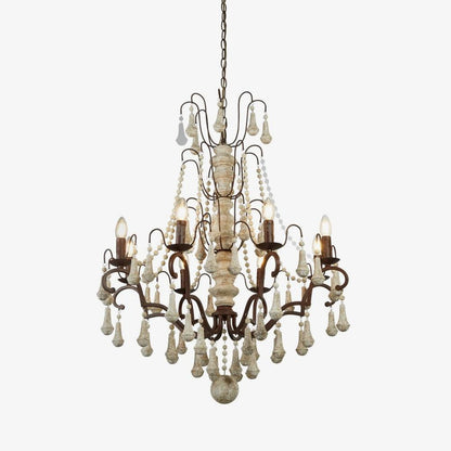 American Country Retro Wooden Chandelier