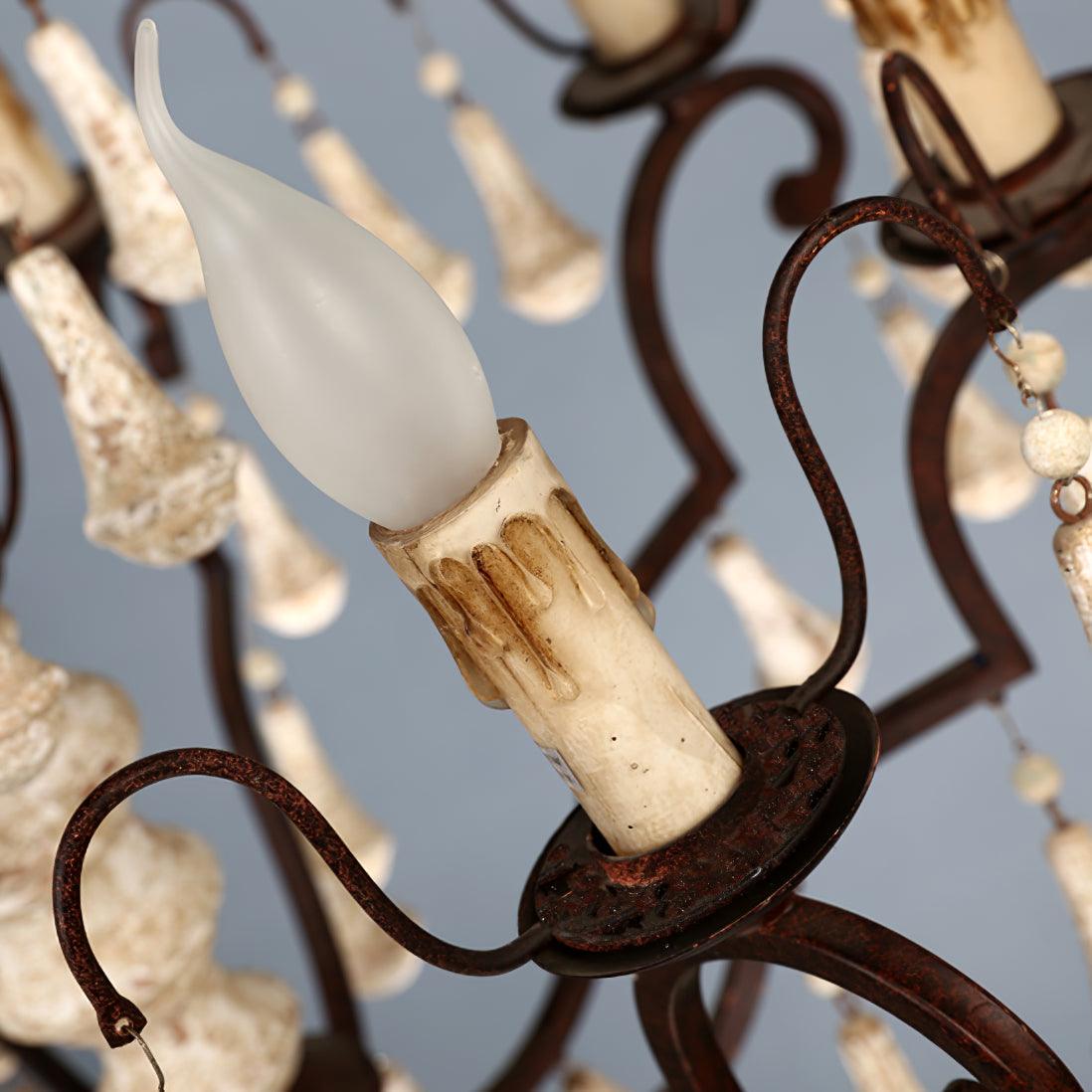 American Country Retro Wooden Chandelier