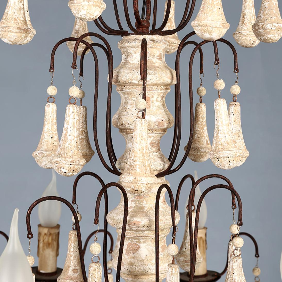 American Country Retro Wooden Chandelier