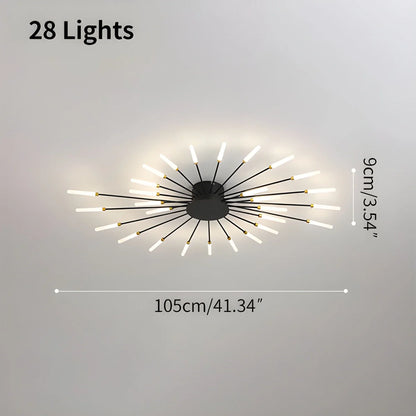 Modern French Fireworks Ceiling Light